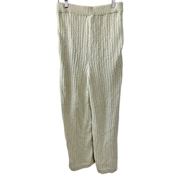 Free People Ocean Drive Knit Wide Leg Pants in Opal Silk Size Medium Gently Used - Picture 6 of 6